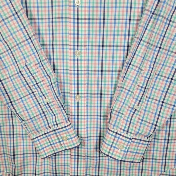 Vineyard Vines Shirt Mens Large Classic Fit Whale Colorful Gingham Check - Picture 5 of 10